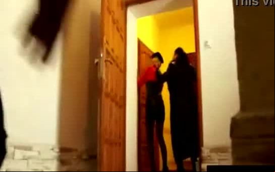 Sexy blonde gets in trouble with frisky dominatrix